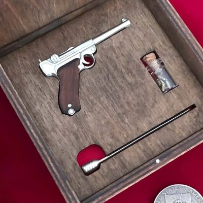Luger Pistol with Wood Grips (Scale 1:4)