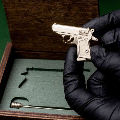 Walther PPK (scale 1:4) Miniature Keychain Pistol
